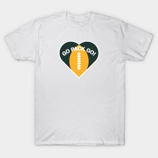 Heart Shaped Green Bay Packers T-Shirt